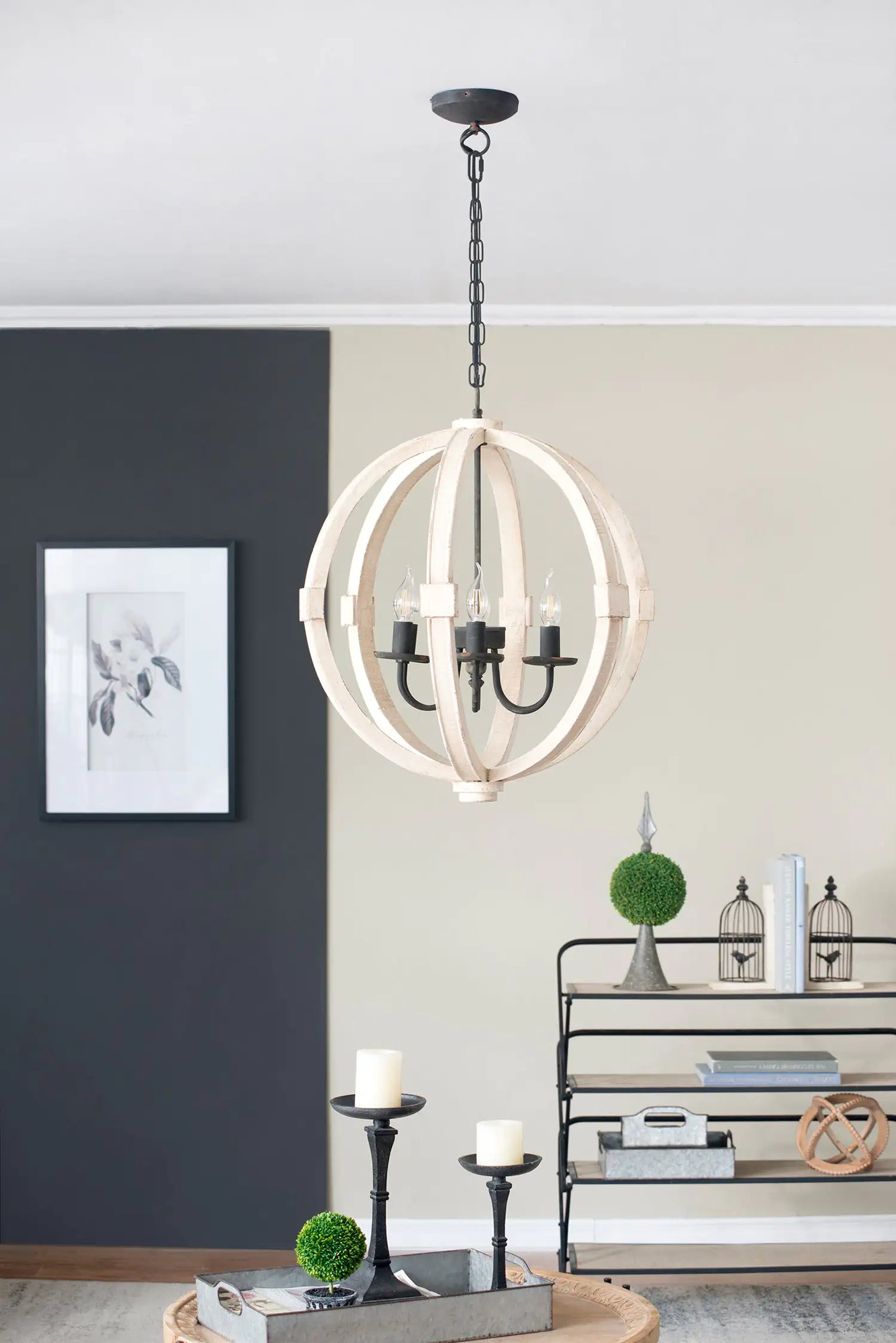 Calder 6-Light Wood Chandelier