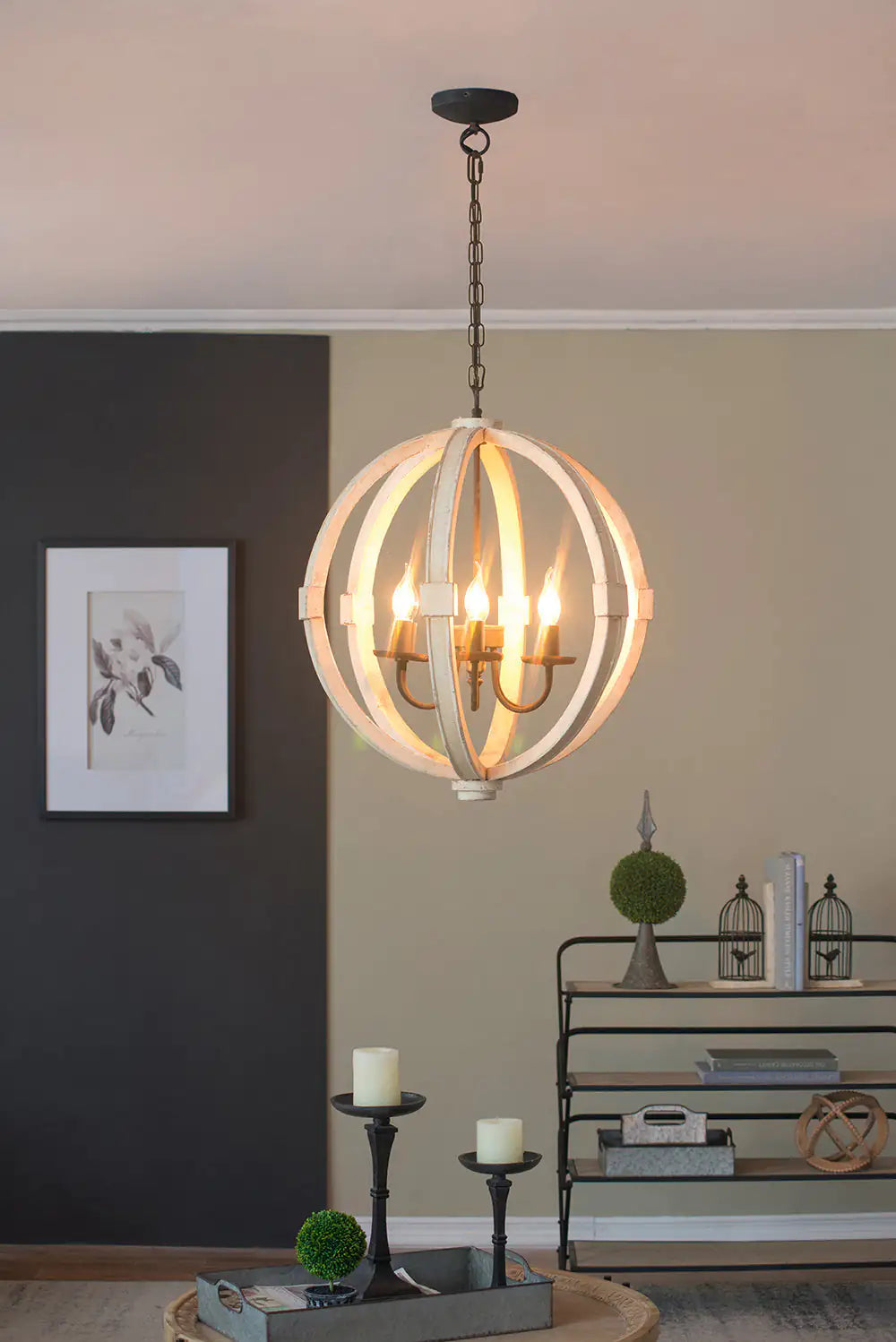Calder 6-Light Wood Chandelier
