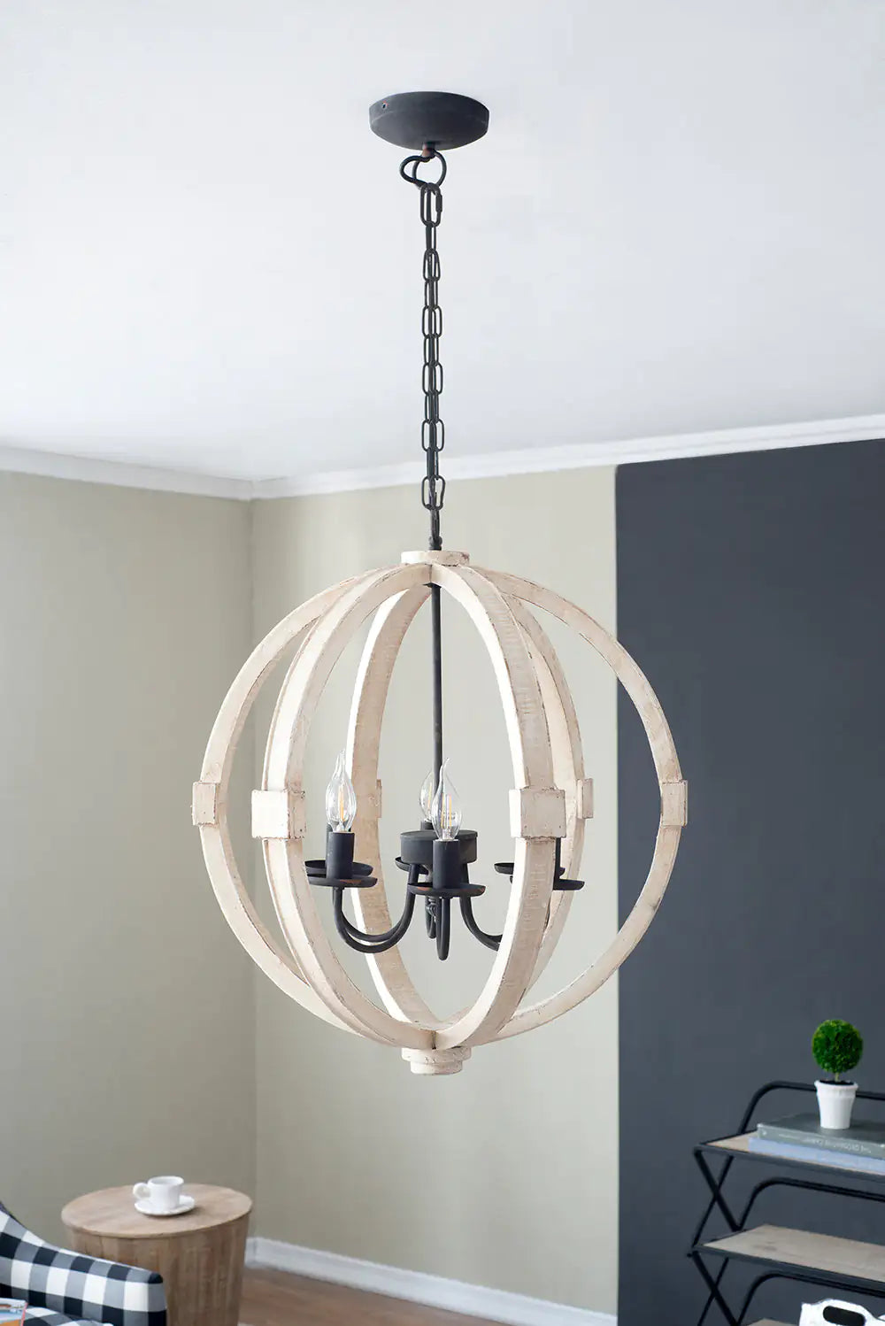 Calder 6-Light Wood Chandelier