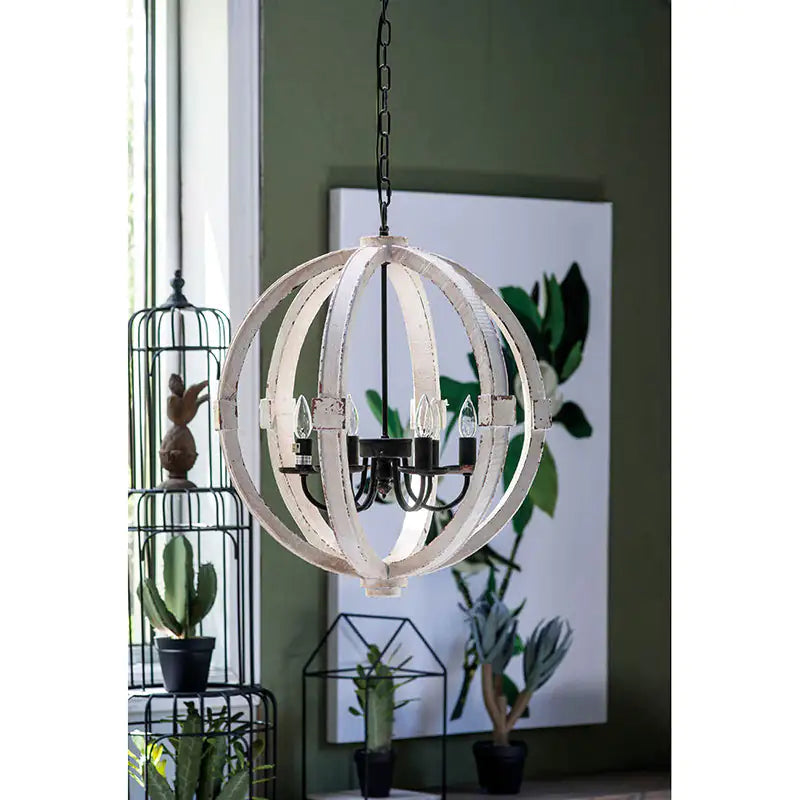 Calder 6-Light Wood Chandelier